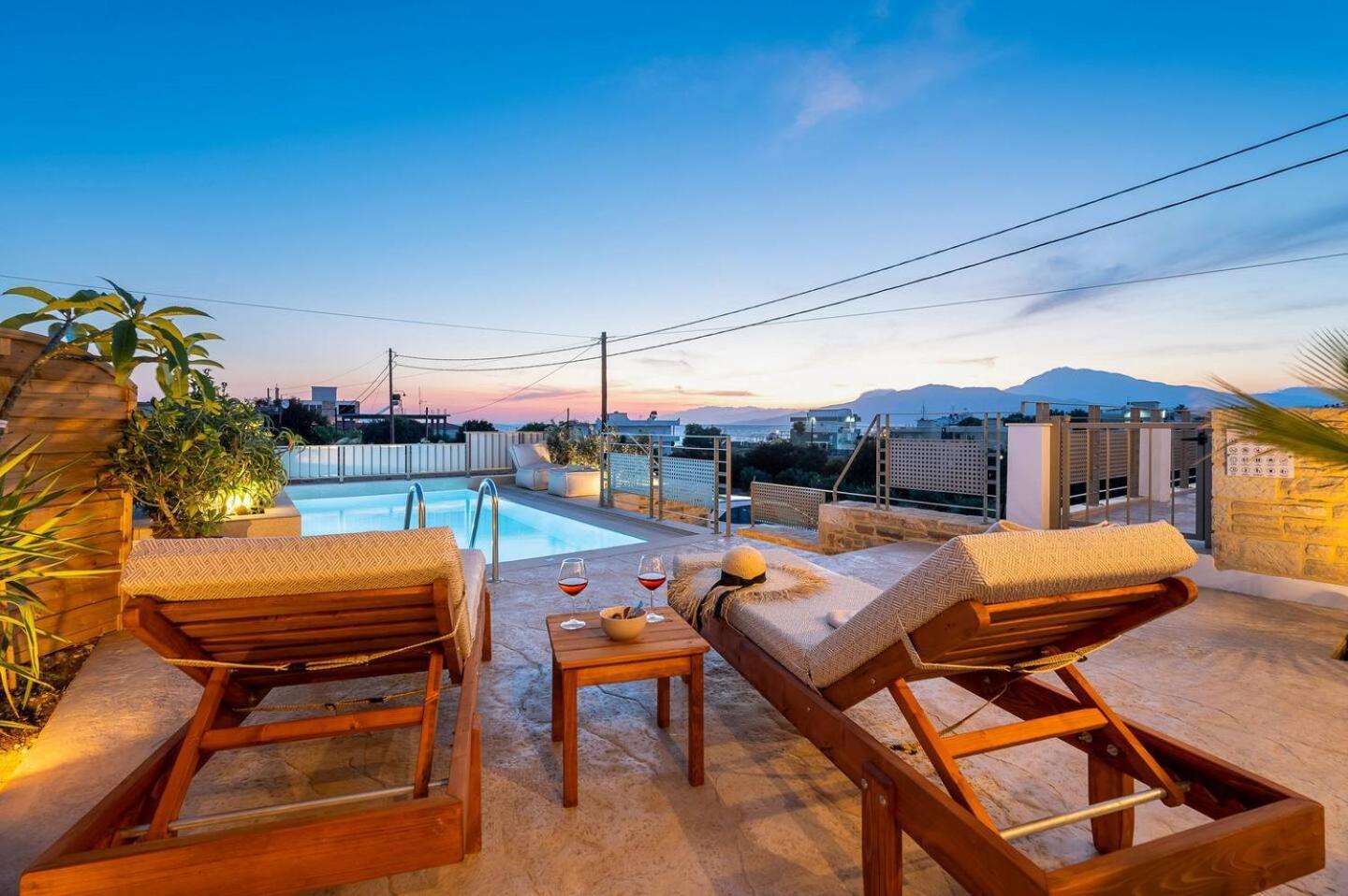 Ammokrinos Luxury Homes,150M From The Beach Kalamaki  Luaran gambar