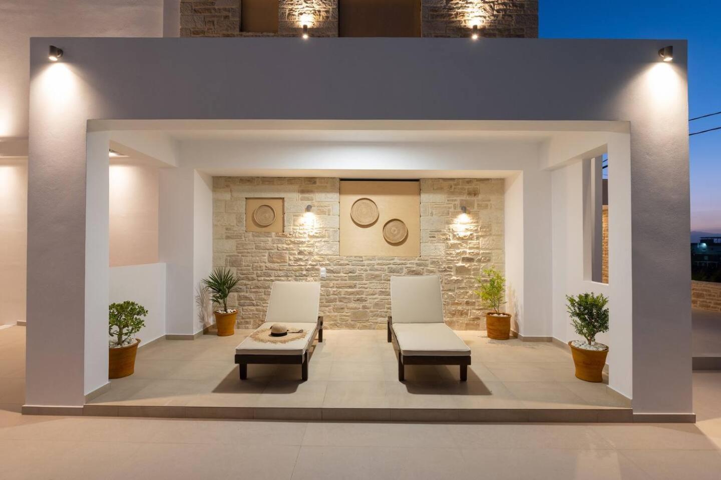 Ammokrinos Luxury Homes,150M From The Beach Kalamaki  Luaran gambar