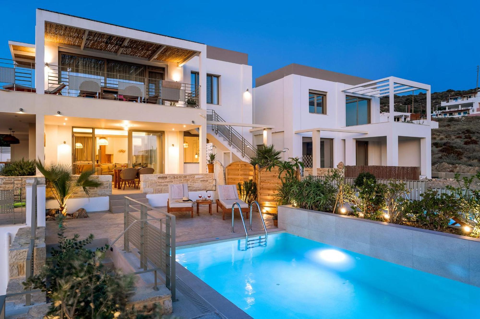Ammokrinos Luxury Homes,150M From The Beach Kalamaki  Luaran gambar