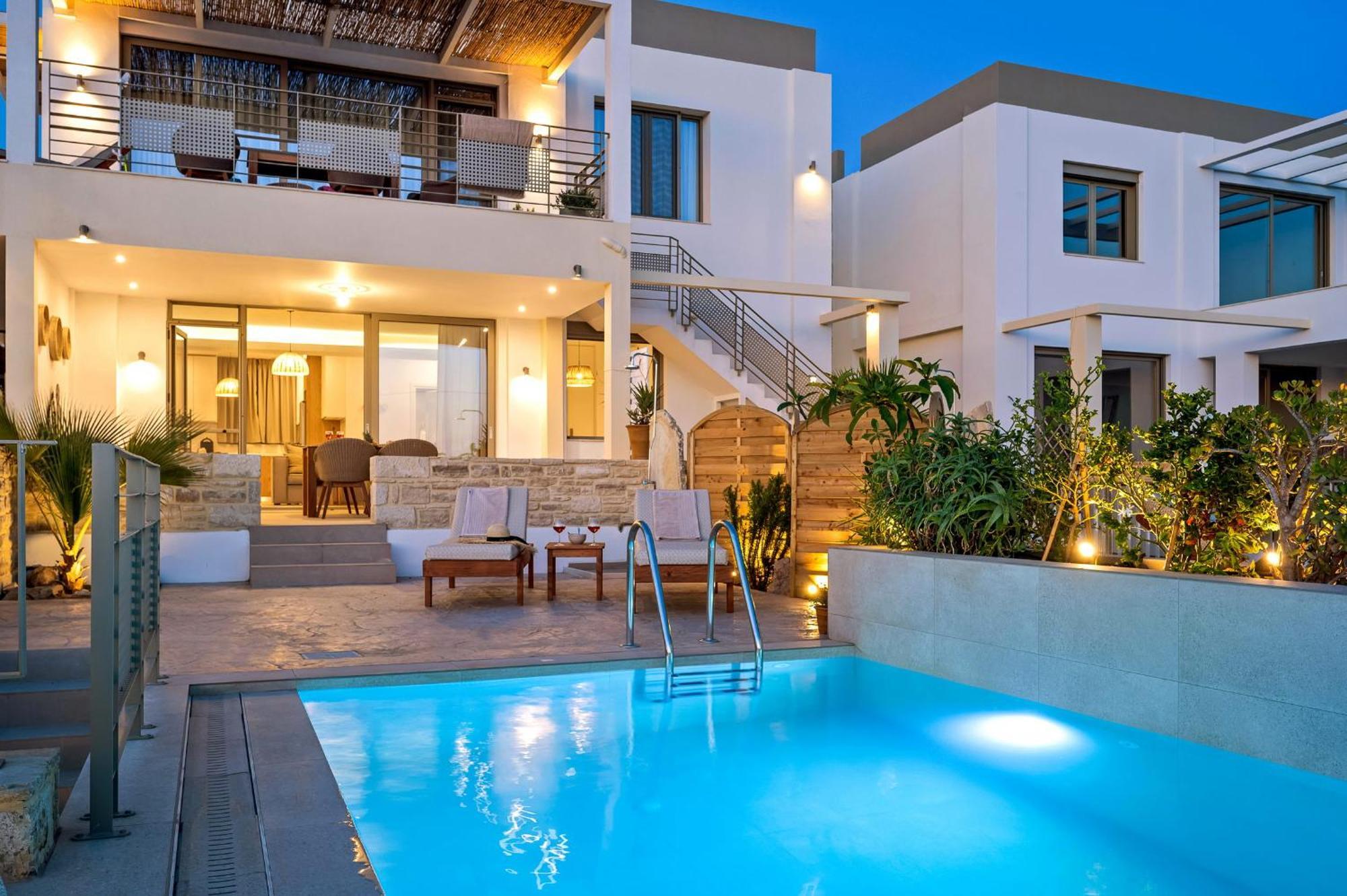 Ammokrinos Luxury Homes,150M From The Beach Kalamaki  Luaran gambar