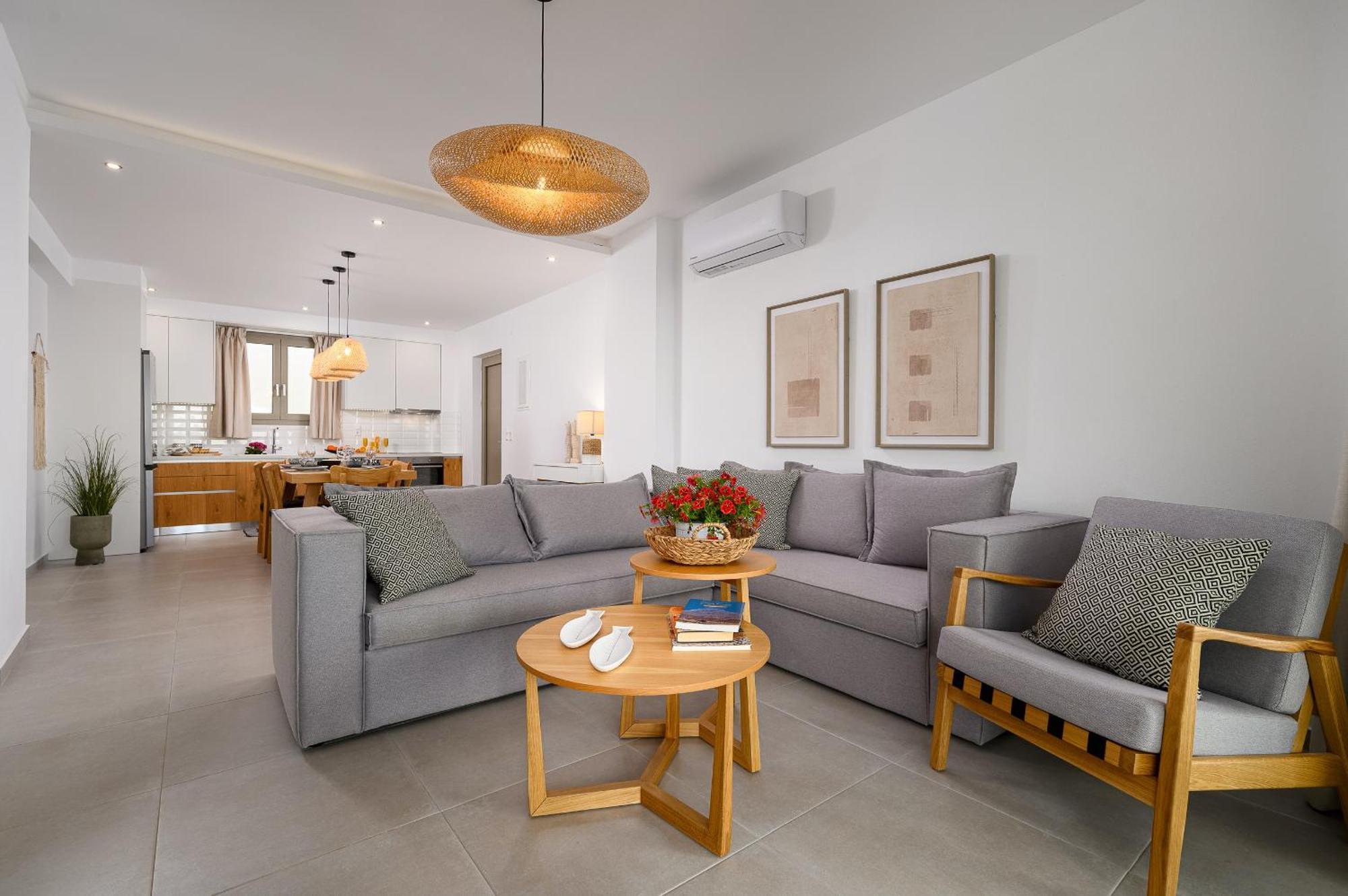Ammokrinos Luxury Homes,150M From The Beach Kalamaki  Luaran gambar