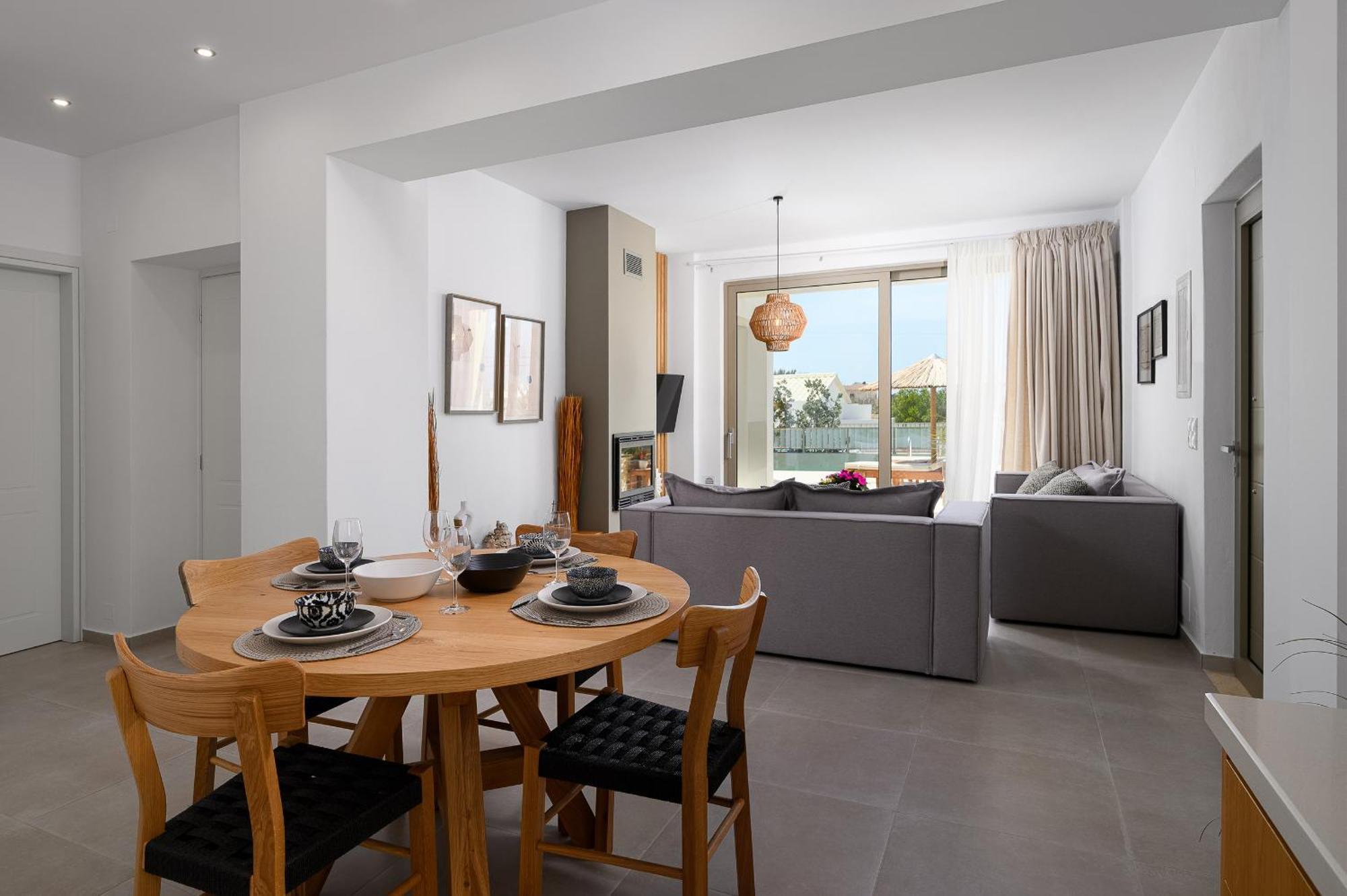Ammokrinos Luxury Homes,150M From The Beach Kalamaki  Luaran gambar