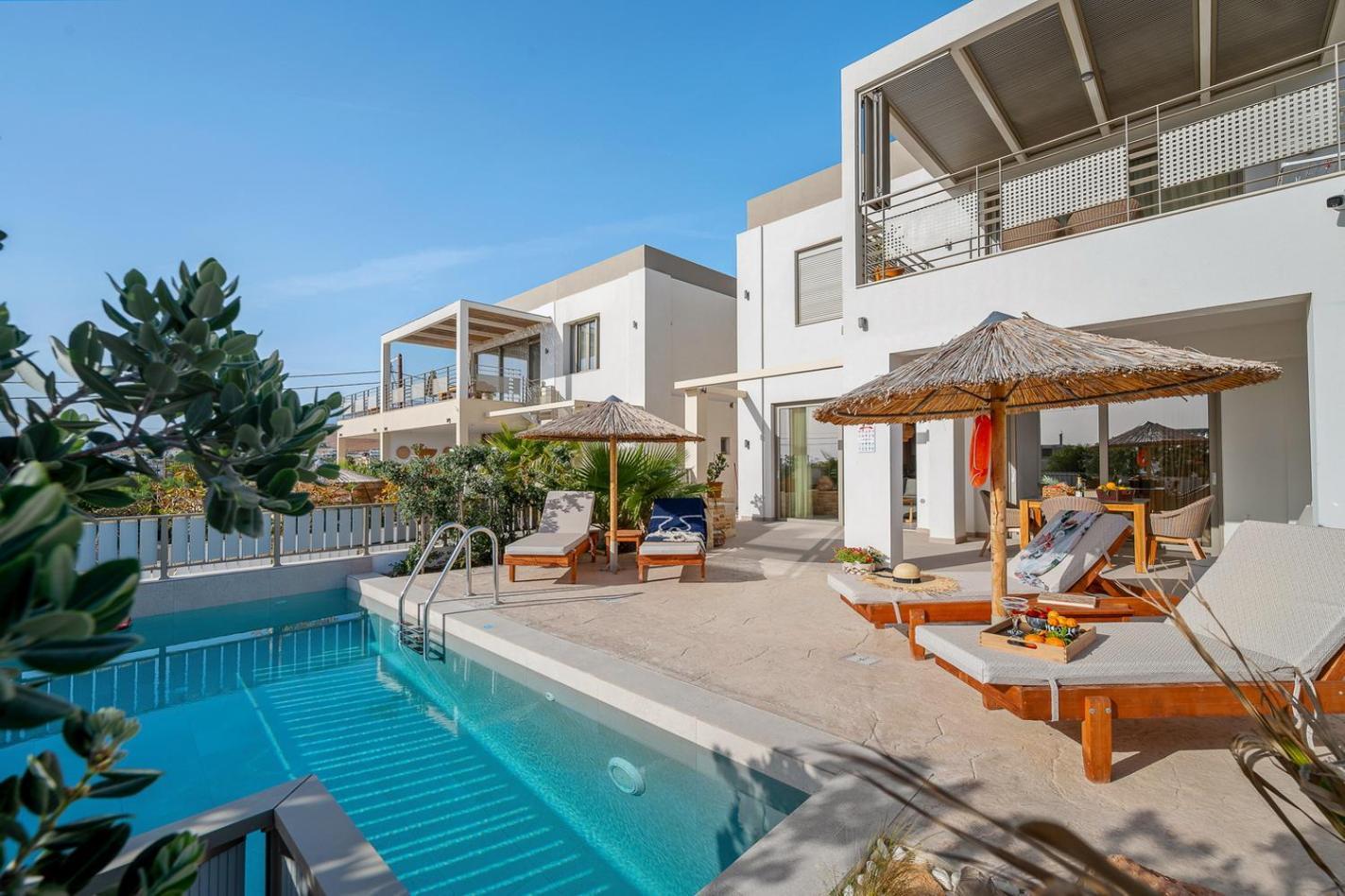 Ammokrinos Luxury Homes,150M From The Beach Kalamaki  Luaran gambar