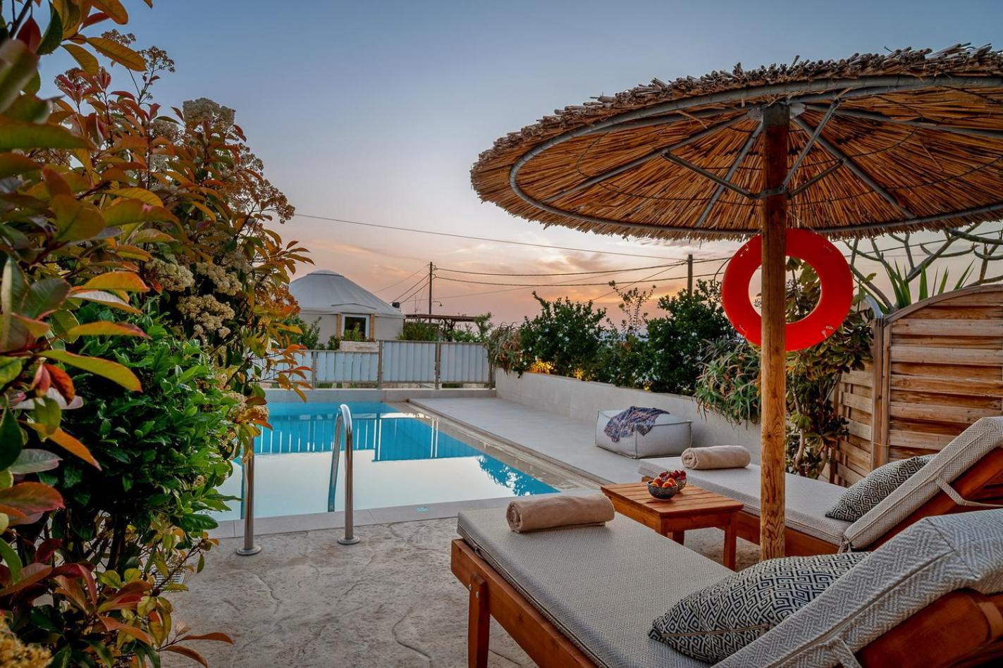 Ammokrinos Luxury Homes,150M From The Beach Kalamaki  Luaran gambar