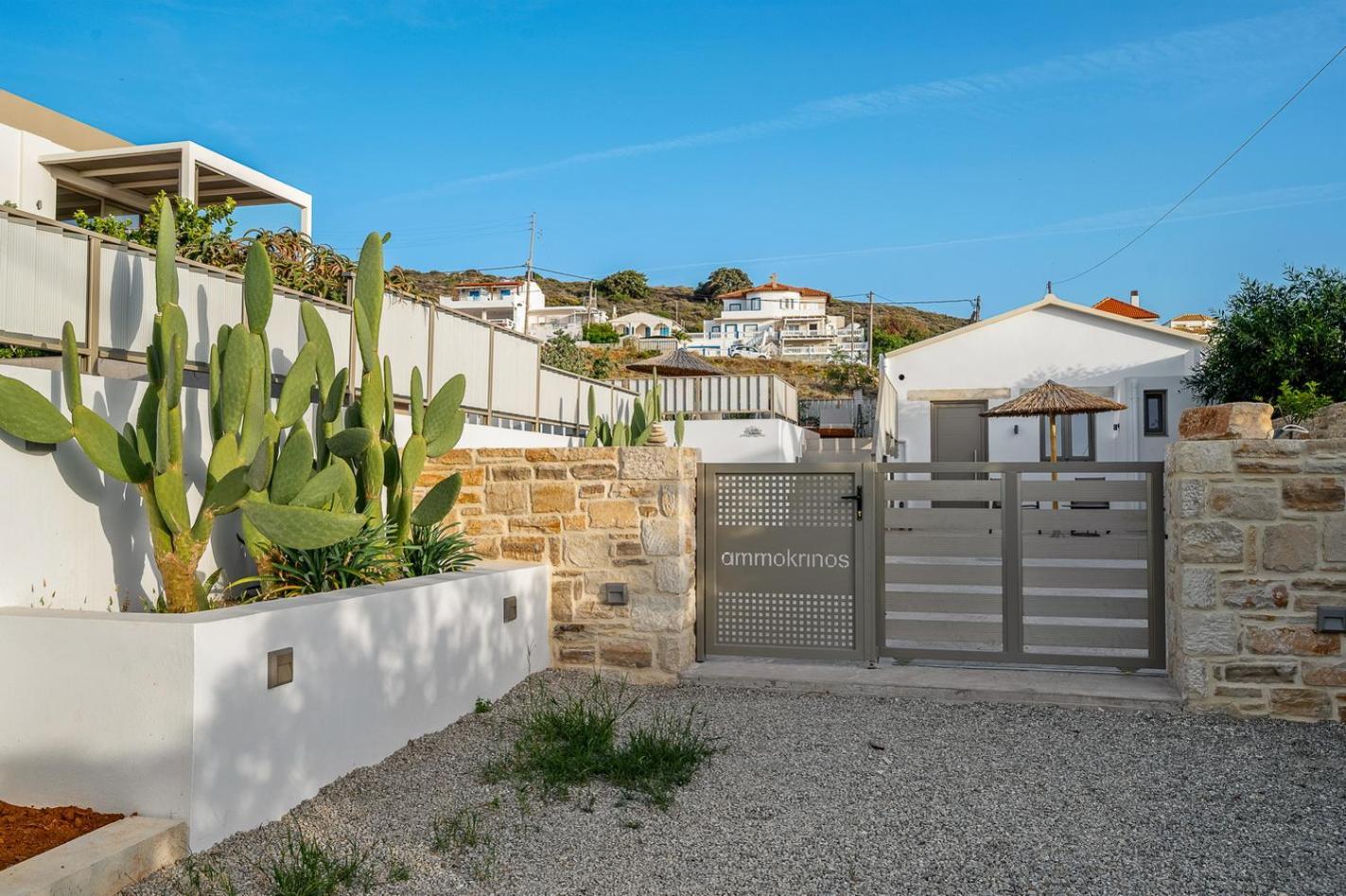 Ammokrinos Luxury Homes,150M From The Beach Kalamaki  Luaran gambar