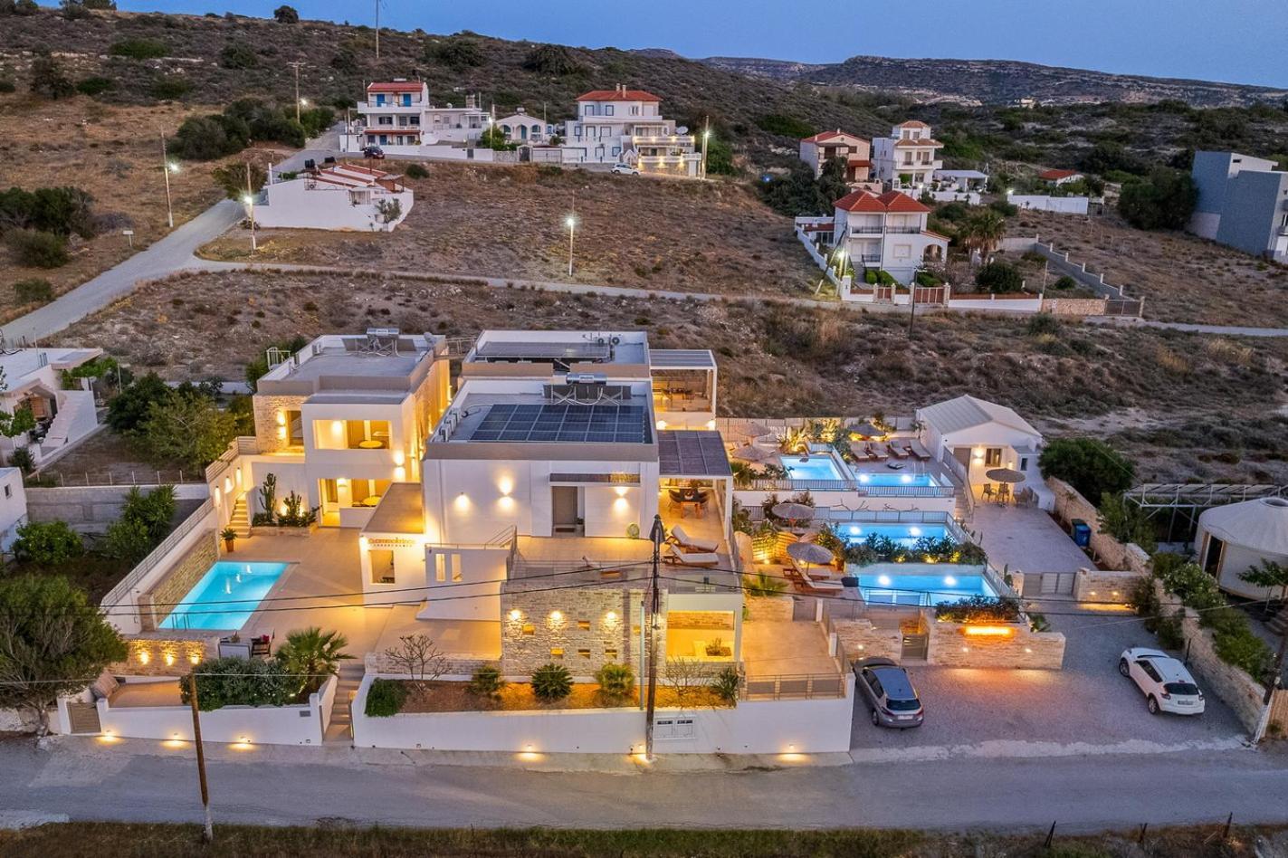 Ammokrinos Luxury Homes,150M From The Beach Kalamaki  Luaran gambar